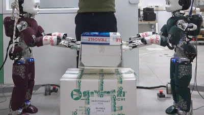 Shared Control of Robot-Robot Collaborative Lifting with Agent Postural and Force Ergonomic Optimization featured image